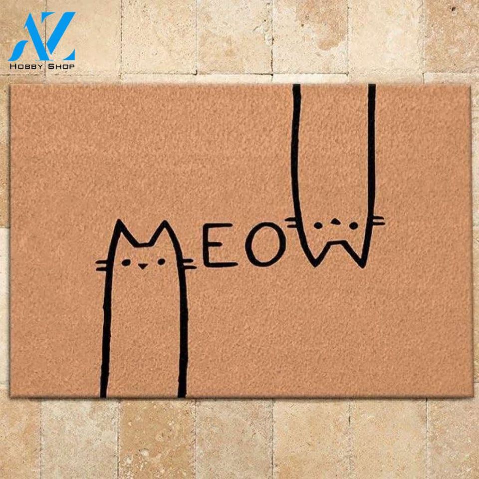 Cat Doormat Meow | Welcome Mat | House Warming Gift