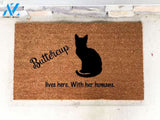 Cat Doormat, Personalized Cat Mat, Cat Lover, Cat Decor, Crazy Cat Lady, Custom Personalized Gift, House Warming Gift