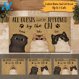 Cat Doormat Personalized Name And Breed All Guests Must Be Approved By The Cats | WELCOME MAT | HOUSE WARMING GIFT