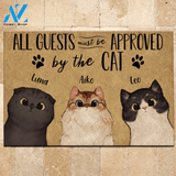 Cat Doormat Personalized Name And Breed All Guests Must Be Approved By The Cats | WELCOME MAT | HOUSE WARMING GIFT
