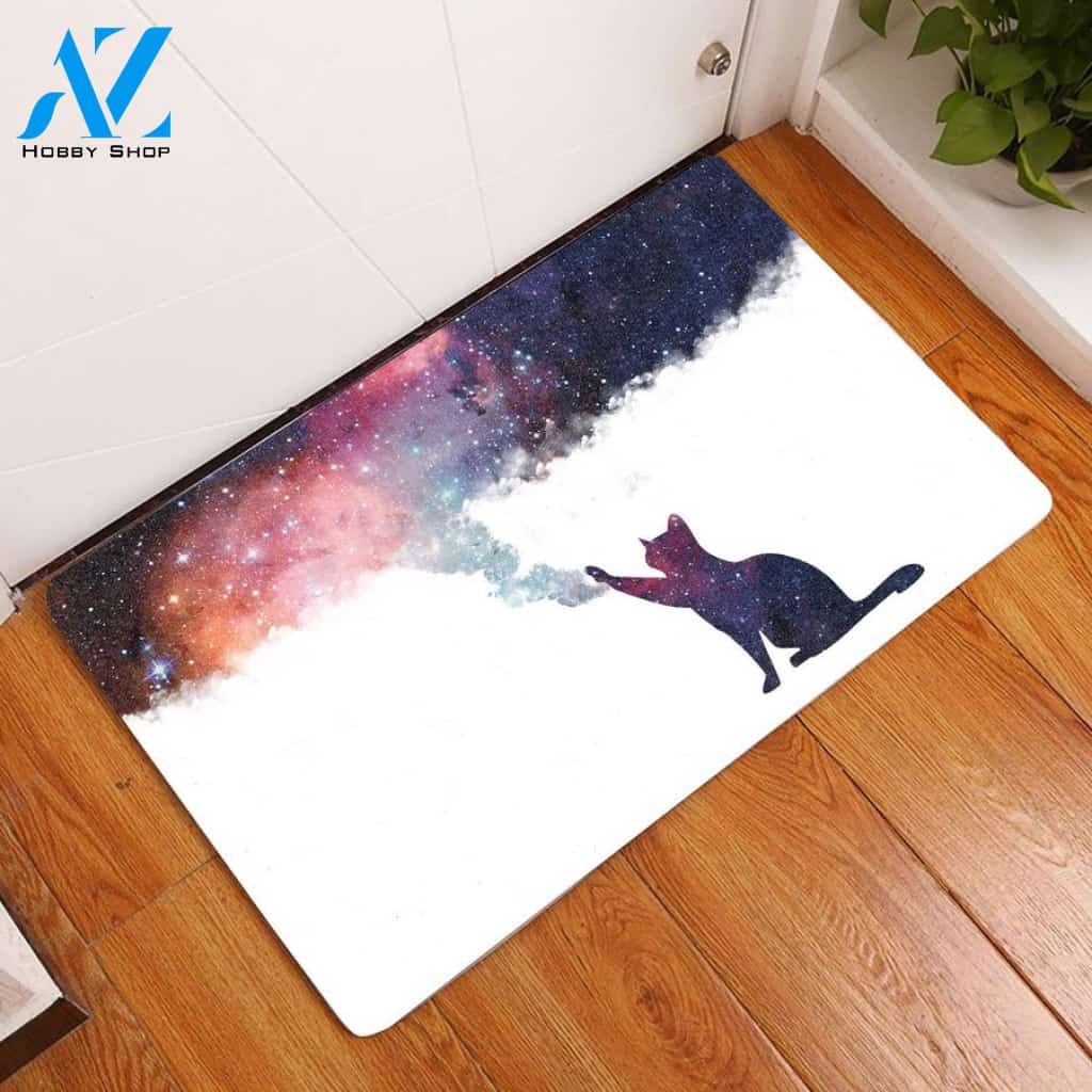 Cat Galaxy Doormat