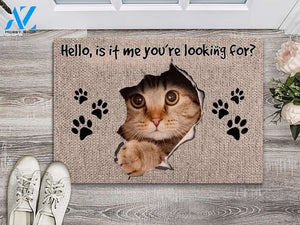Cat Hole Is It Me Doormat | Welcome Mat | House Warming Gift