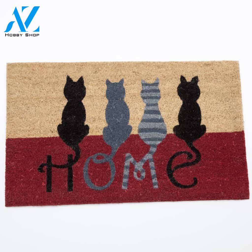 Cat Home Doormat, Funny Doormat