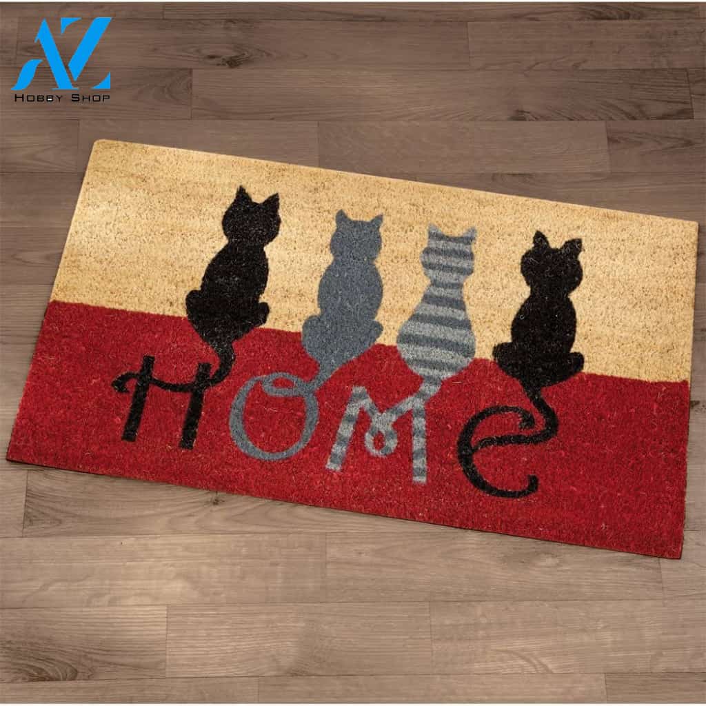 Cat Home Doormat, Funny Doormat
