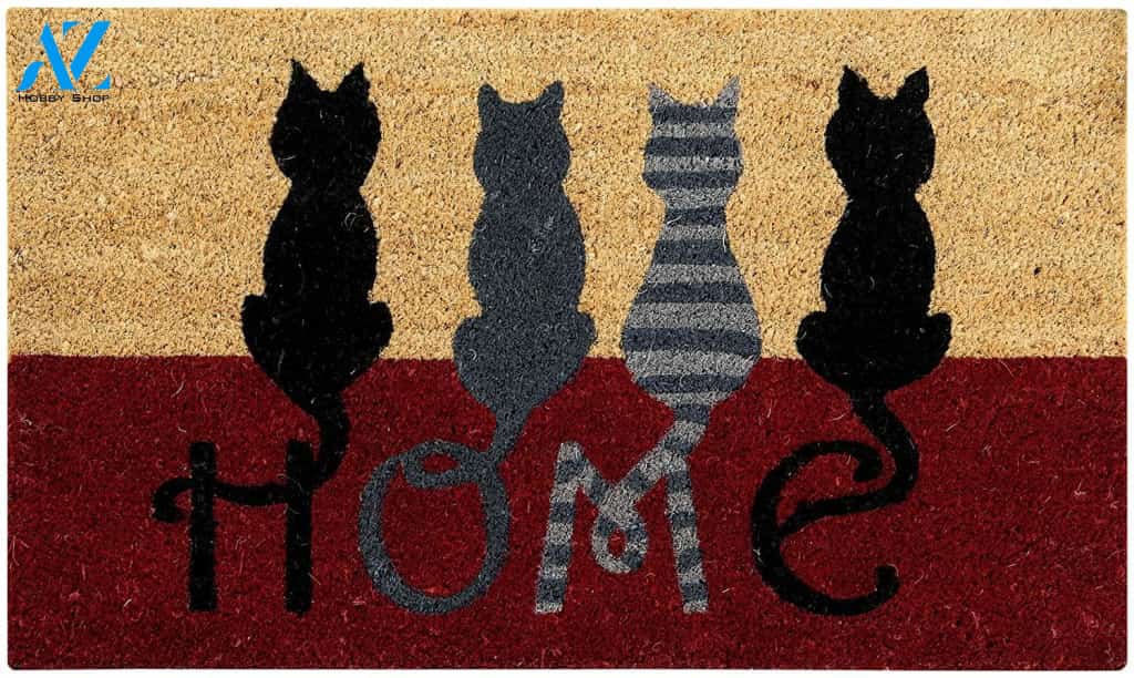 Cat Home Doormat, Funny Doormat
