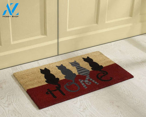 Cat Home Doormat, Funny Doormat