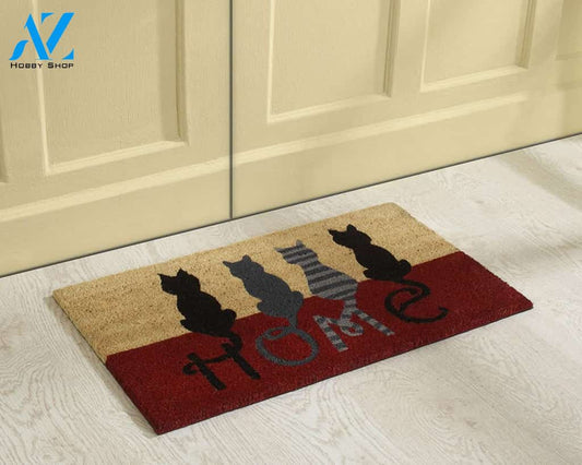 Cat Home Doormat, Funny Doormat
