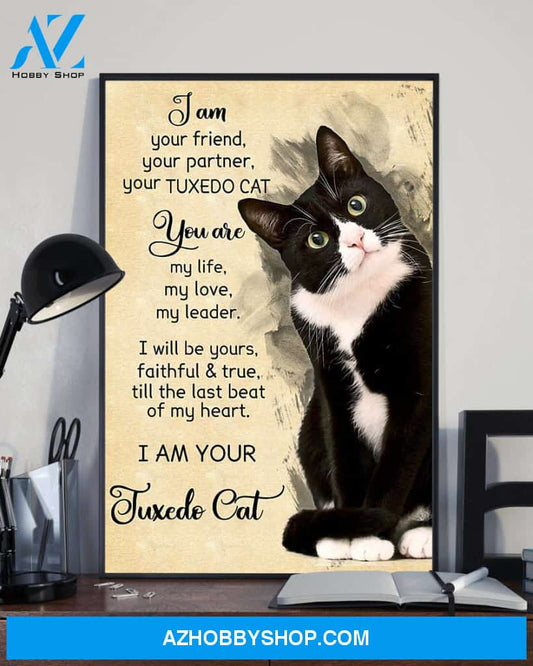 Cat Iam Your Friend - Matte Canvas , gift for you, gift for cat lover, gift for her, gift for him
