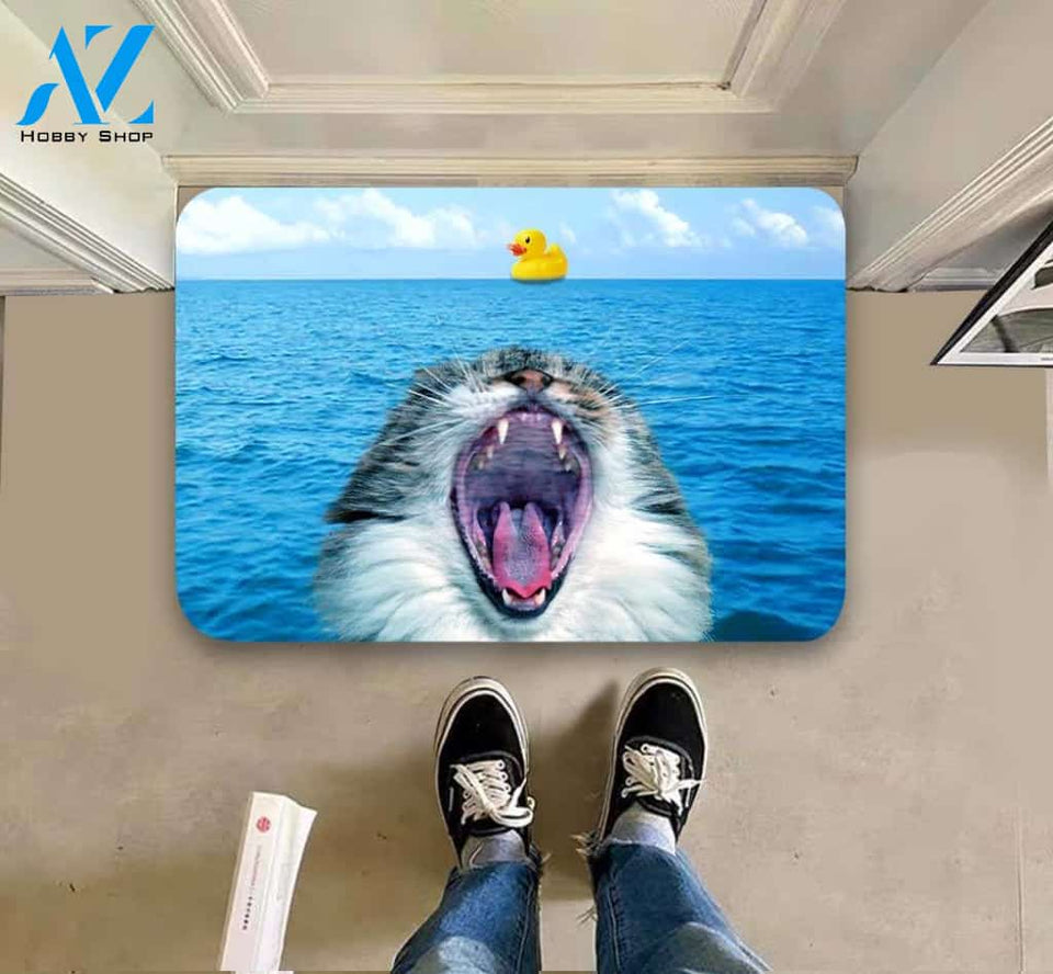 Cat Jaws Doormat | Welcome Mat | House Warming Gift