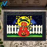 Cat Jumping Pumpkins Doormat - 18" x 30"