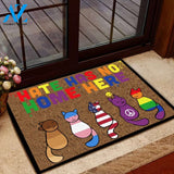 Cat, LGBT Doormat Hate Has No Home Here Doormat Welcome Mat House Warming Gift Home Decor Gift for Cat Lovers Funny Doormat Gift Idea