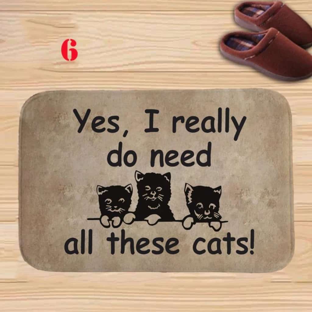 Cat Lovers Doormat | Colorful | Size 8x27'' 24x36''