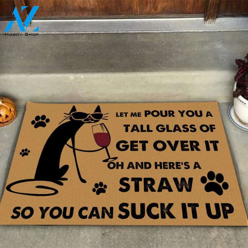 Cat Lovers Easy Clean Welcome DoorMat | Felt And Rubber | 40x60 cm | 45x75 cm | 60x90 cm | Colorful | DO1540