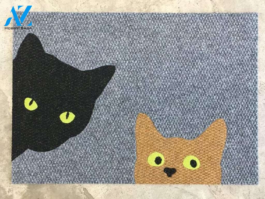 Cat Mat - Multi-Cat Custom Doormat - Indoor , Outdoor - Commercial Grade -