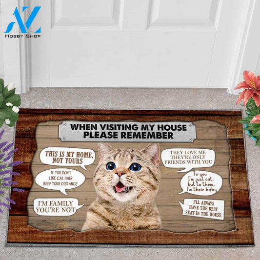 Cat Please Remember Funny Indoor And Outdoor Doormat Warm House Gift Welcome Mat Gift For Cat Lovers