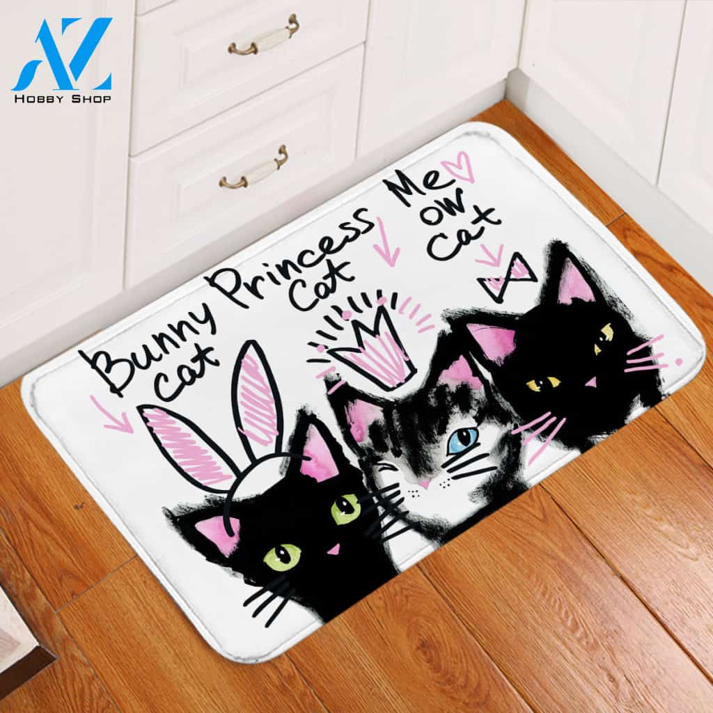 Cat Sisters Door Mat