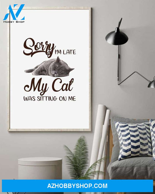 Cat Sitting On Me poster