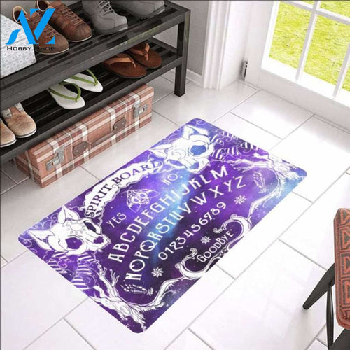 Cat Skulls Ouija Board Rubber Easy Clean Welcome DoorMat | Felt And Rubber | DO1871