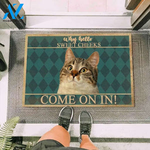 Cat Staring Doormat | Welcome Mat | House Warming Gift