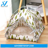 Cat Tent House Enclosed Pet Bed Tree / S