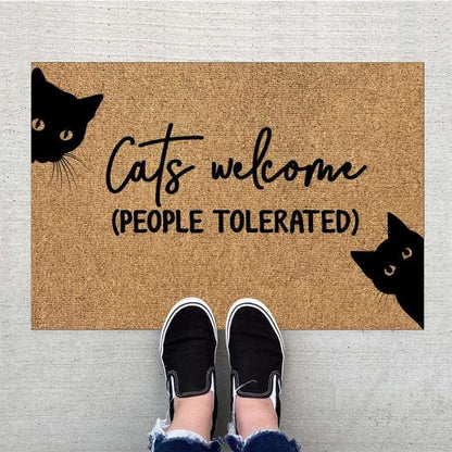 Cat Welcome Doormat, Gift Ideas For Cat Lovers, Housewarming Gift