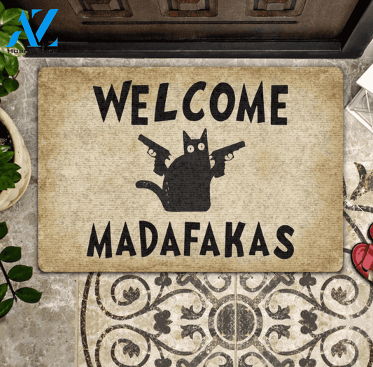 Cat welcome madafakas doormat – dnstyles