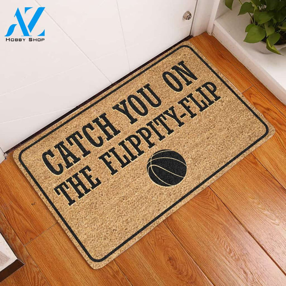 Catch You On The Flippity-Flip Doormat | Welcome Mat | House Warming Gift | Christmas Gift Decor