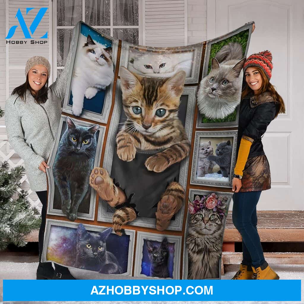 Cats 3D Fleece Blanket