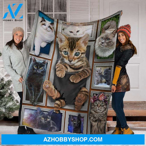 Cats 3D Fleece Blanket