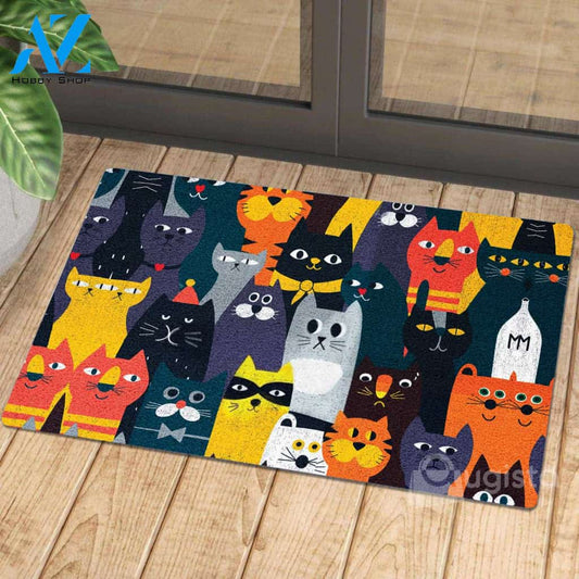 Cats Colors | Welcome Mat | House Warming Gift