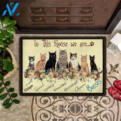 Cats In This House We Are Bosses Doormat