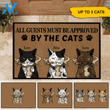 Cats Tattoo Custom Doormat All Must Be Approved By The Cats Personalized Gift | WELCOME MAT | HOUSE WARMING GIFT