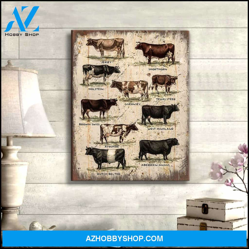 Cattle Canvas Wall Art Decor