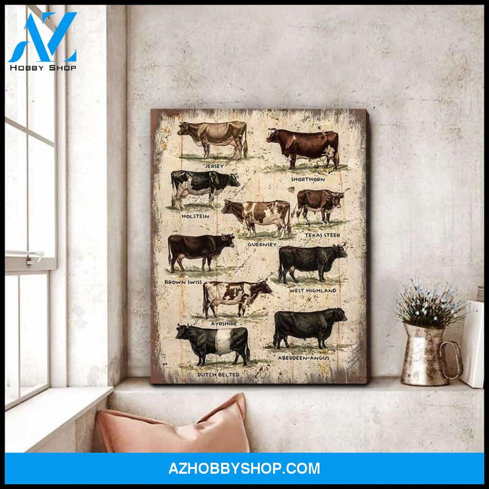 Cattle Canvas Wall Art Decor