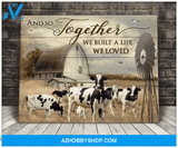 Cattle The Best Memories Are Made On The Farm Canvas Poster Wall Art Prints, Farmhouse Decor