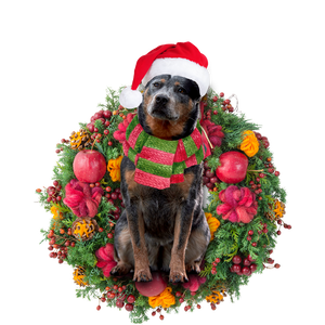 Godmerch- Ornament- Cattle Dog Christmas Ornament, Happy Christmas Ornament, Car Ornament