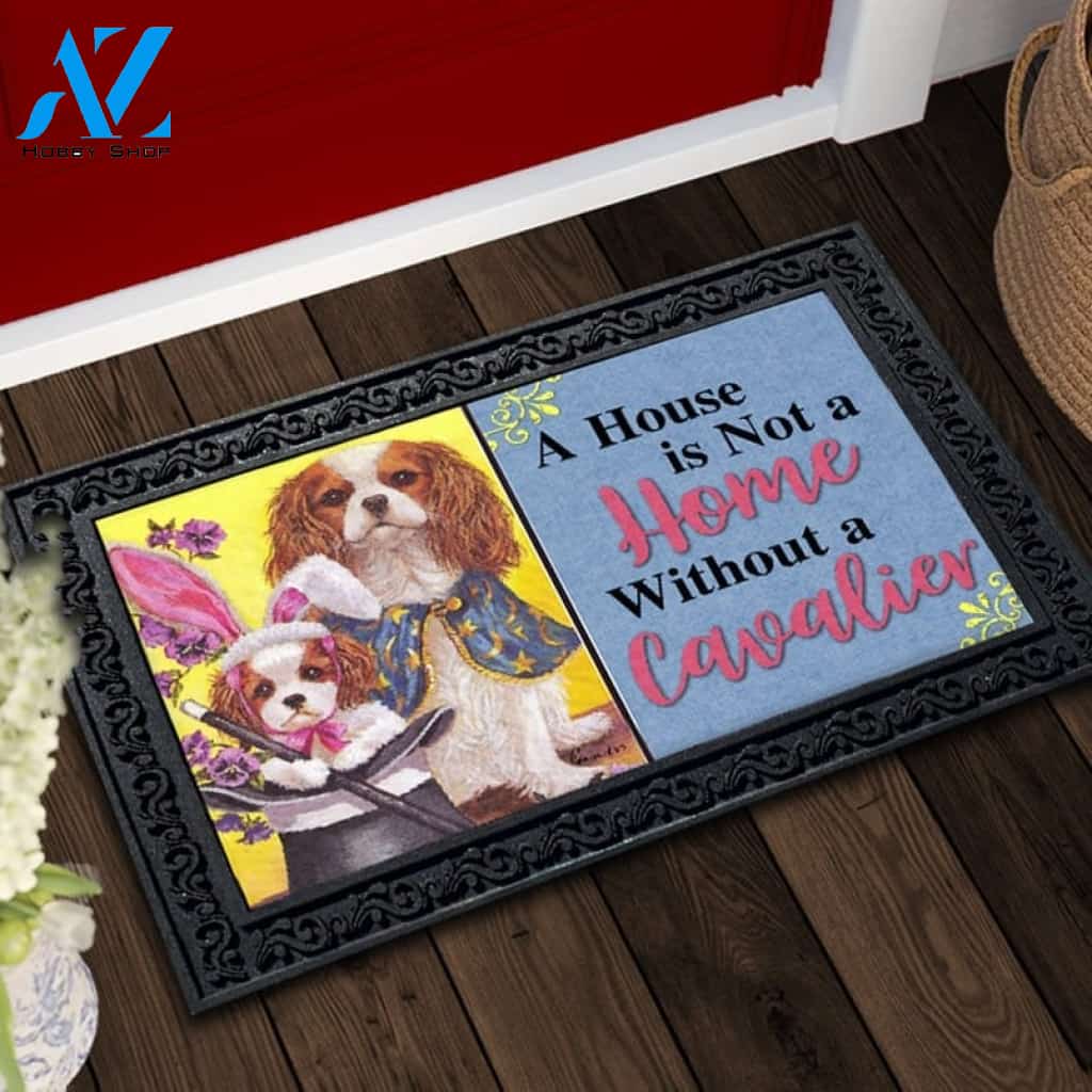 Cavalier King Charles Magic House Not A Home Doormat - 18" x 30"