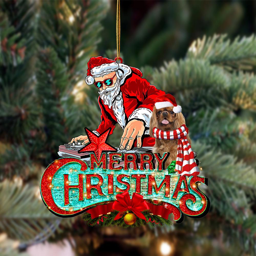 Cavalier King Charles Spaniel (3)-Christmas Rock Two Sided Ornament