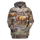 Hunting Gifts Deer Hunting Gifts All Over Print Deer Hunting US Unisex Size Hoodie