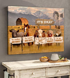 It's okay to make mistakes Barn Windmill Canvas And Poster, Wall Decor Visual Art