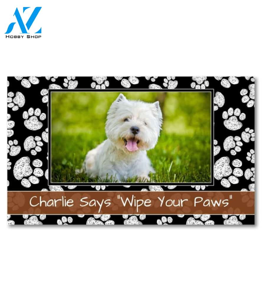 Chalk Prints Photo Doormat - 18" x 30"