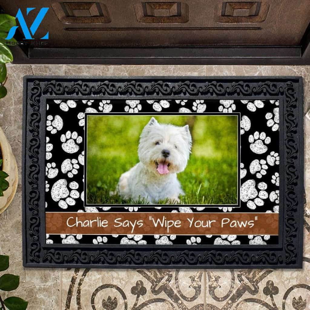 Chalk Prints Photo Doormat - 18" x 30"