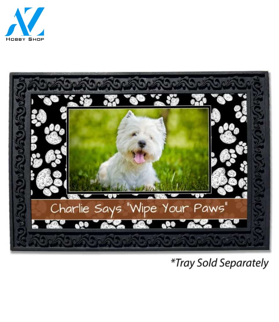 Chalk Prints Photo Doormat - 18" x 30"