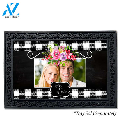 Chalkboard Mr. & Mrs. Photo Doormat - 18" x 30"