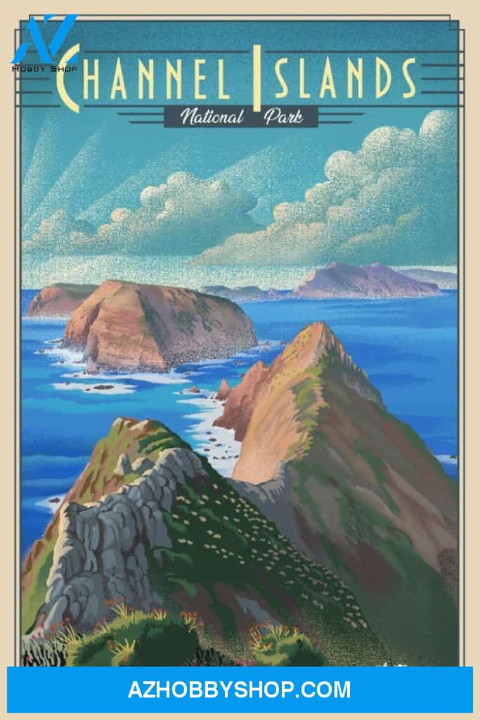 Channel Islands National Park California Lithograph National Park Series