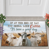 Charolais Cattle Lover Good Day Doormat Welcome Mat