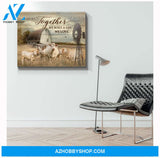 Charolais Cow We Built The Life We Love Canvas Wall Art, Wall Decor Visual Art