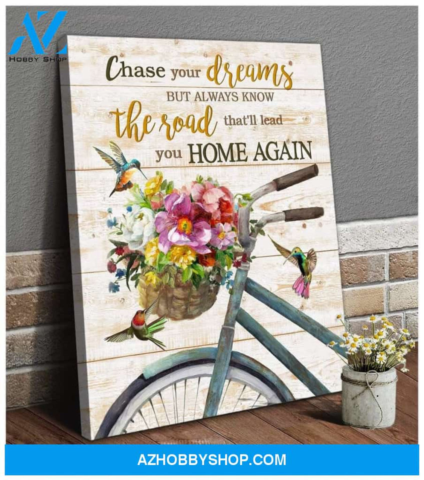 Chase Your Dreams Hummingbird Wall Art Canvas