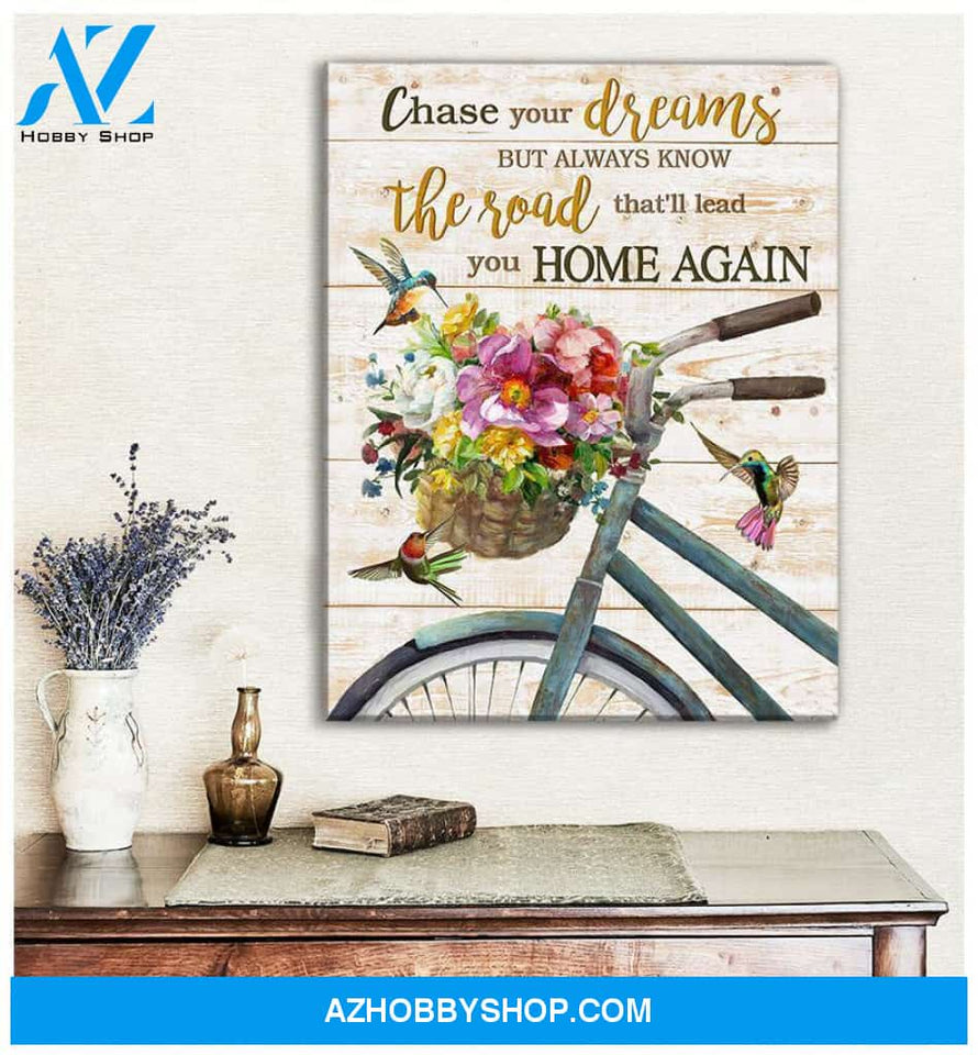 Chase Your Dreams Hummingbird Wall Art Canvas