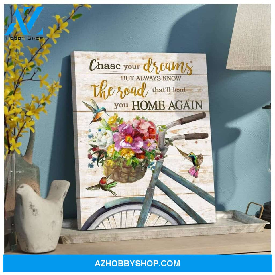 Chase Your Dreams Hummingbird Wall Art Canvas